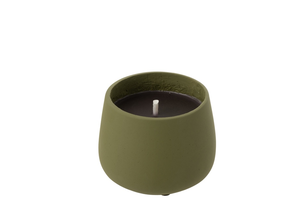 Bougie d'extérieur Cyra Cement Green