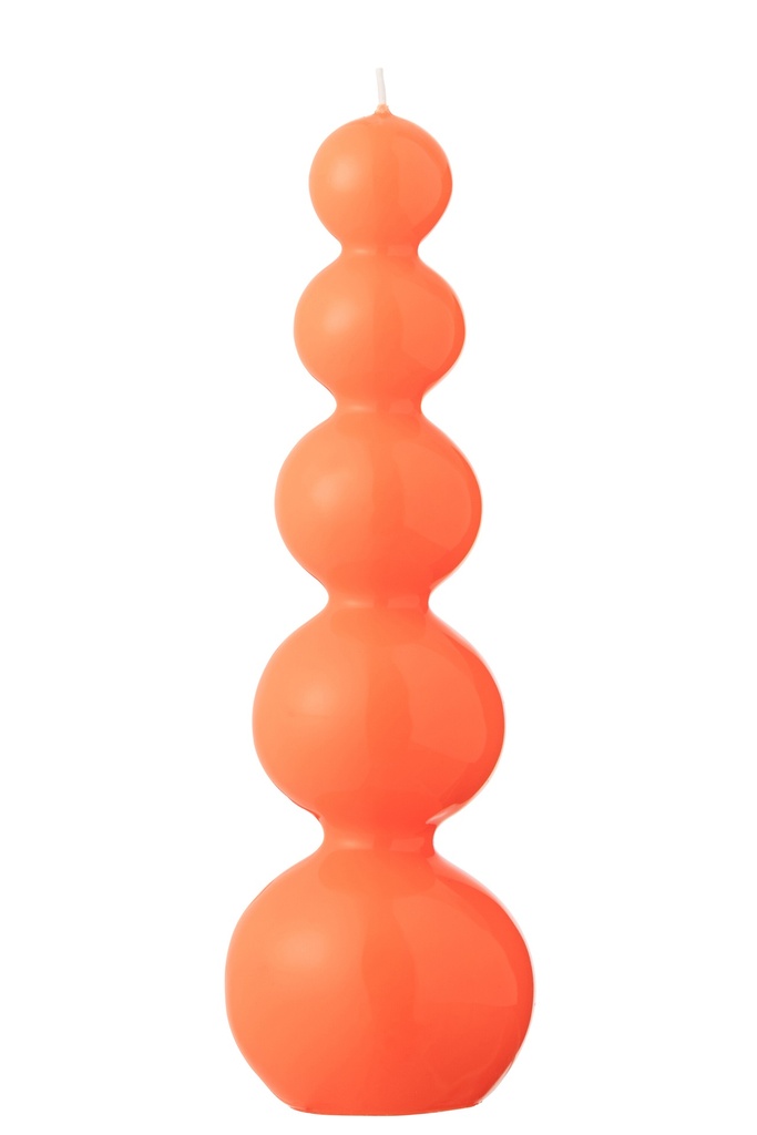Bougie Gourde Fluo Rouge - 25 Heures