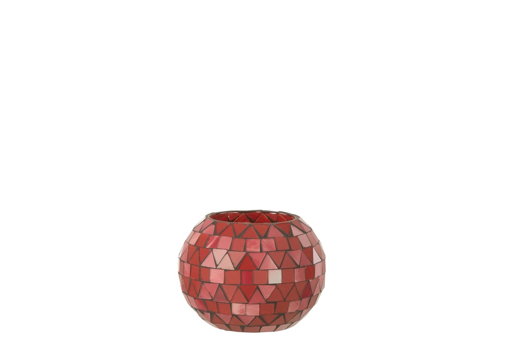 Tealight Holder Mosaic Triangle Glass