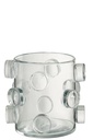 Vase Galets Verre Transparent Petit