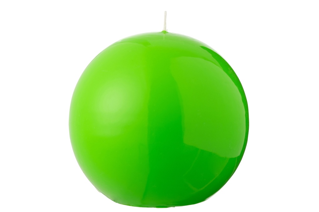 Bougie Boule Cire Fluo Vert-50
