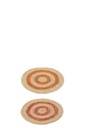 Tapis/Set de table ronds en feuilles de maïs