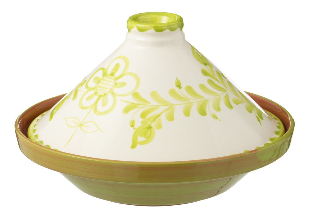 Tajine Granada Céramique Blanc/Vert