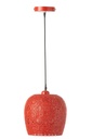 Lampe suspendue Alive en métal rouge
