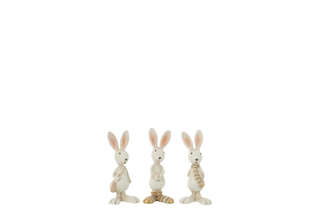 Assortiment de mélanges de résine habillés de lapin