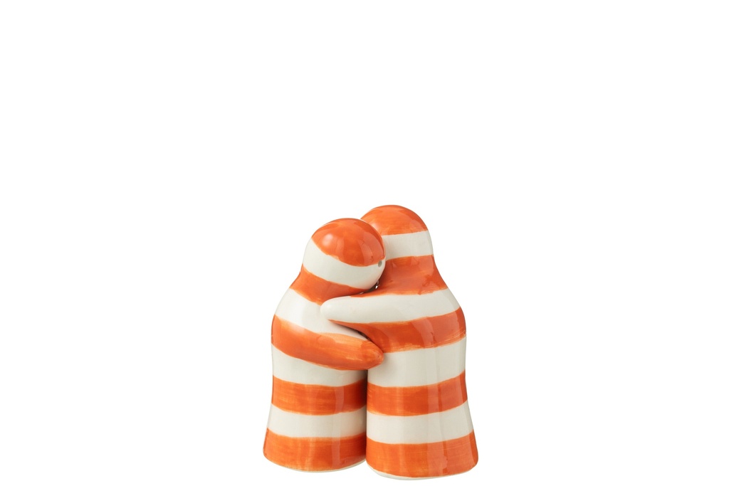 Salt&Pepper Granada Stripes Céramique Blanc/Orange