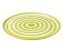 Assiette Granada Stripes Céramique Blanc/Vert