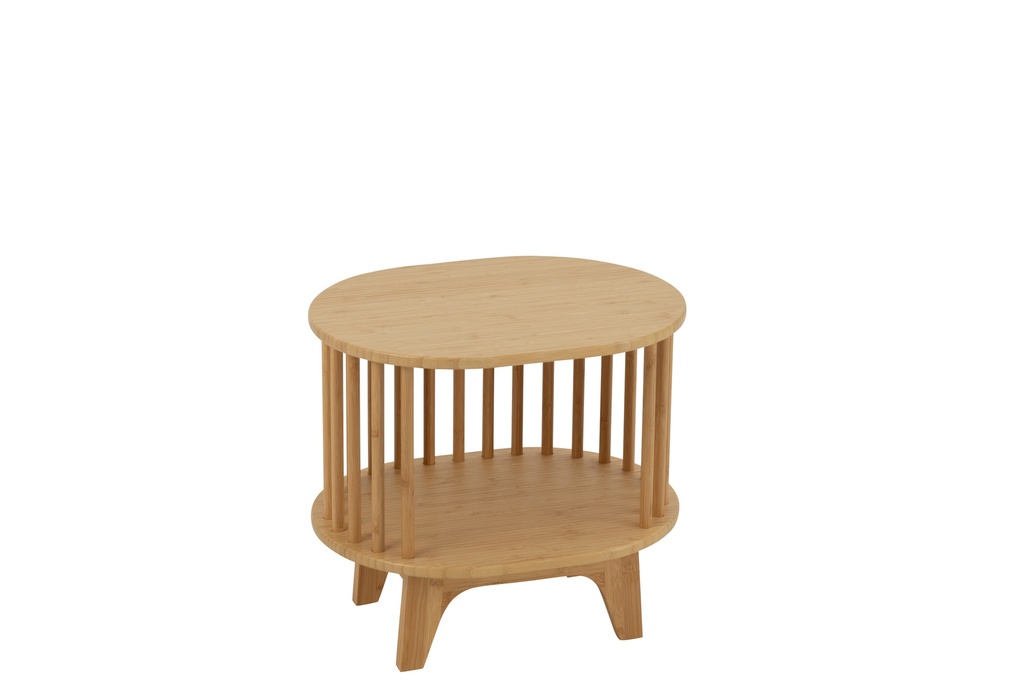 Table de nuit en bambou naturel