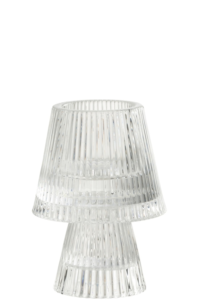 Candle Holder Hat Glass Transparent