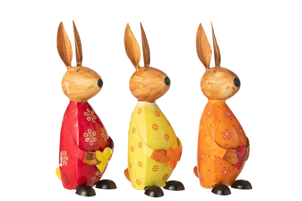 Rabbit Holding Heart Iron Mix