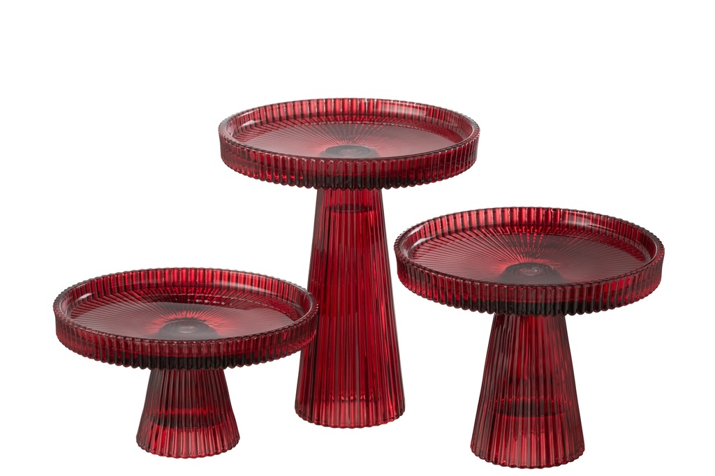 Lot de 3 assiettes à gâteaux Nelly
