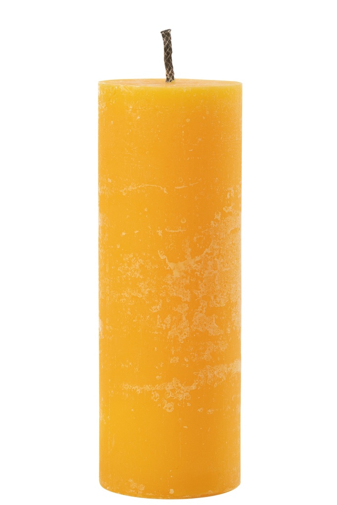 Bougie pilier d'extérieur en paraffine jaune