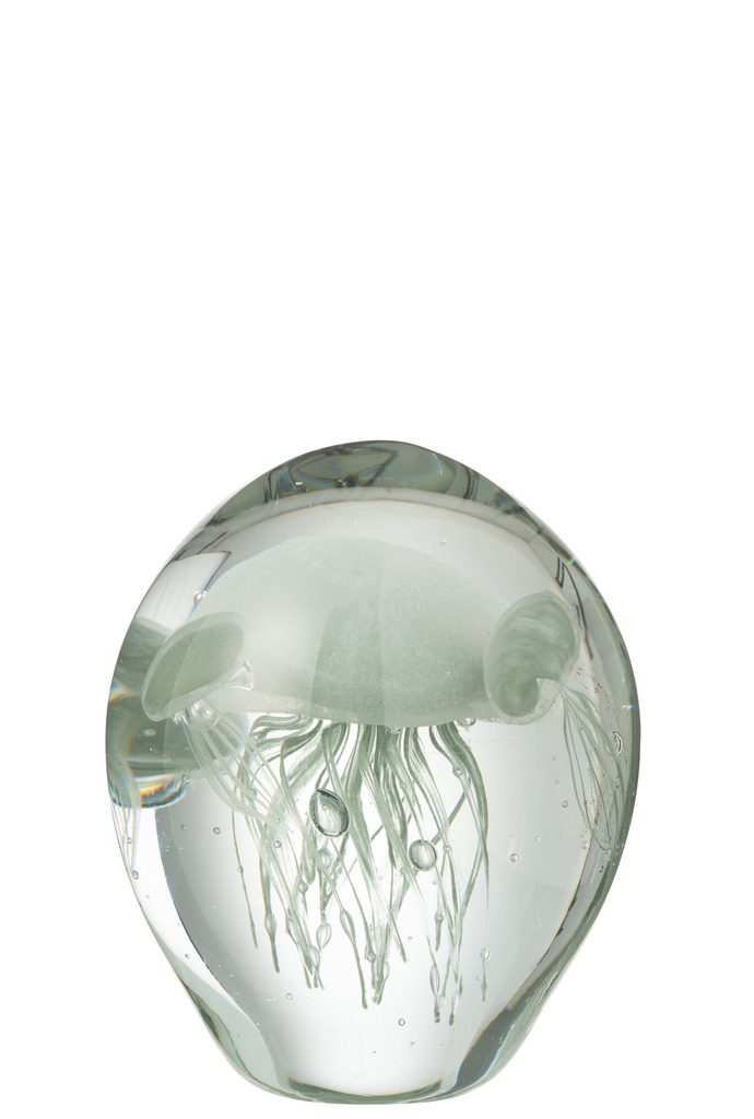 Presse-papier Calypso Verre Transparent/Vert Petit