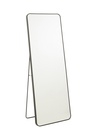 Miroir sur pied rectangulaire verre/métalliques