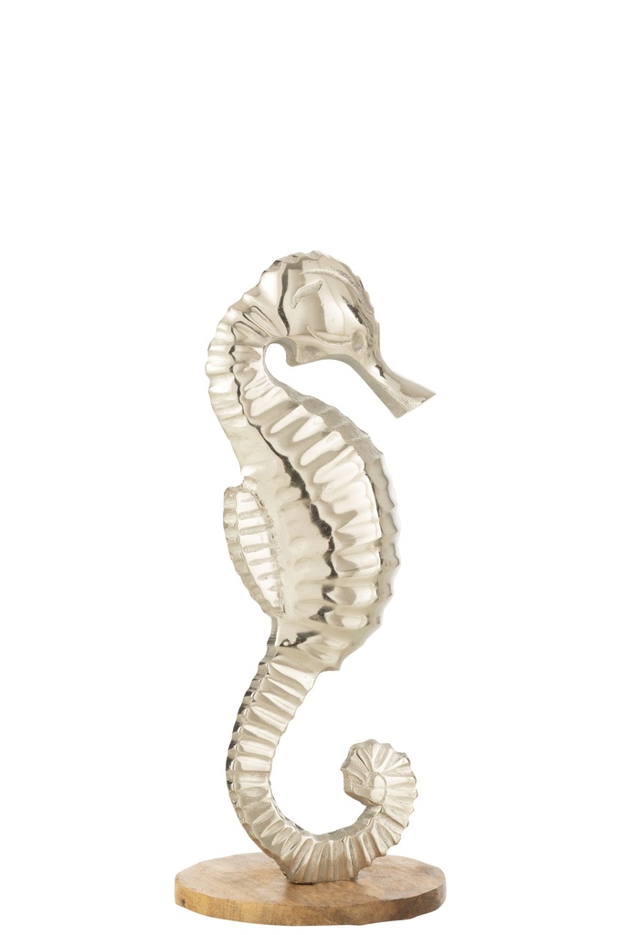 [40198] Hippocampe sur socle en aluminium