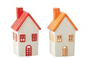 Teelichthlater House Dolomite Orange/Red Assortment