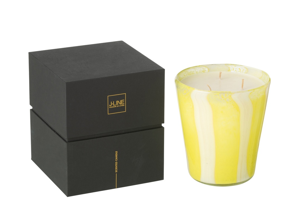 Bougie Parfumée Noa Lines Jaune