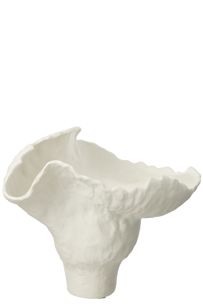Vase Corolla Large Céramique Blanc