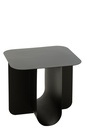 Table d'appoint carrée en métal noir