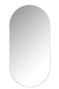 Mirror Oval Glass/Metal White