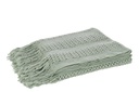 Plaid tricoté acrylique vert clair