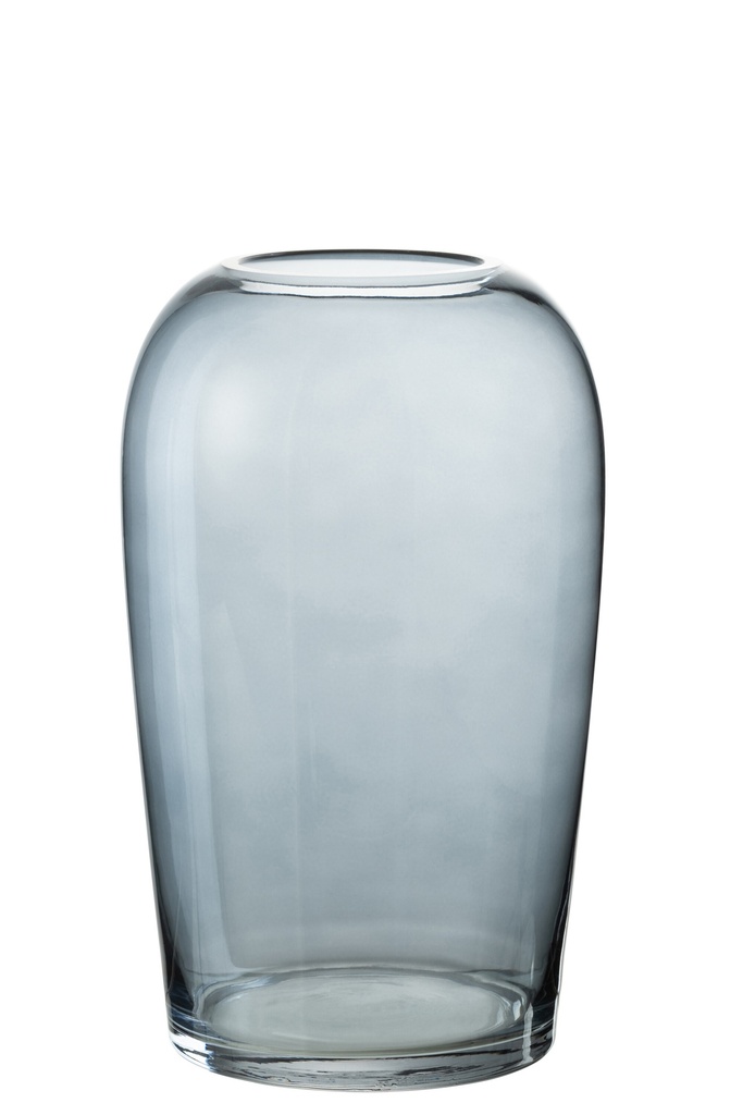 Vase Oeuf Verre Gris Grand