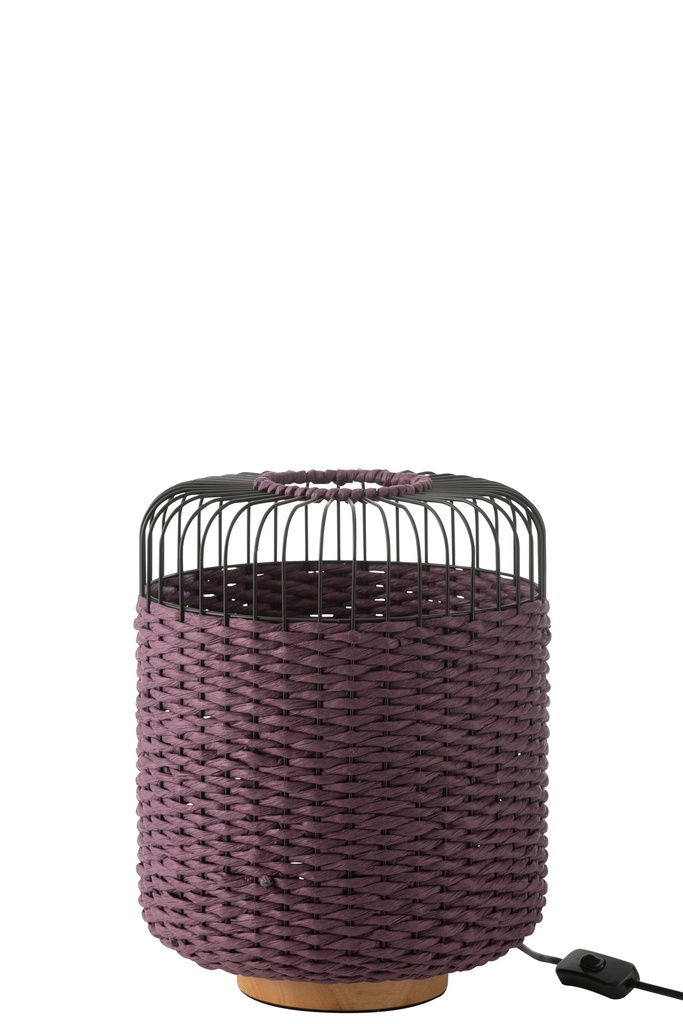 Table Lamp Metal Purple