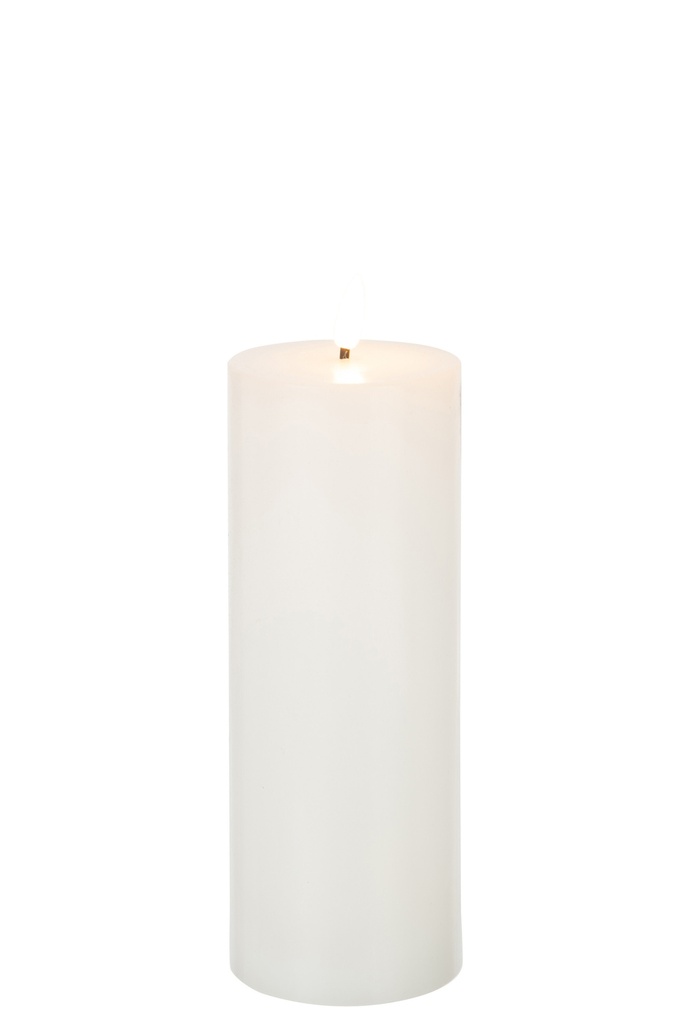 Bougie LED blanche grande taille