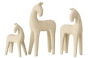 Ensemble de 3 chevaux modernes en résine