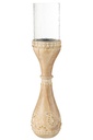 Candle Holder Beads Mango Wood