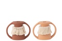 Vase Decoration Poli MDF Brown/Natural