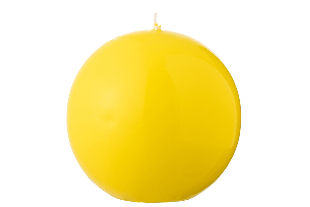 Bougie Boule Cire Jaune Fluo-50