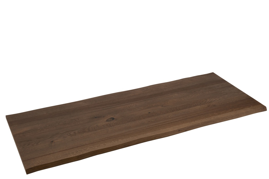 Plateau de table en bois de chêne marron