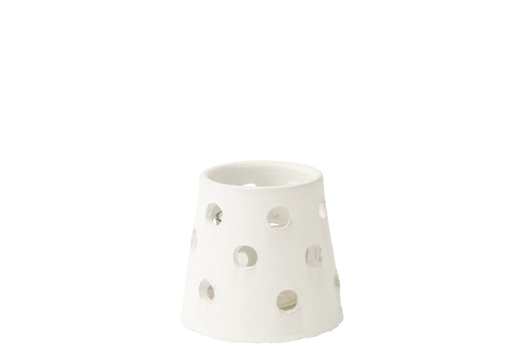 T-Light Holder Ibiza Narrow Clay/Glass