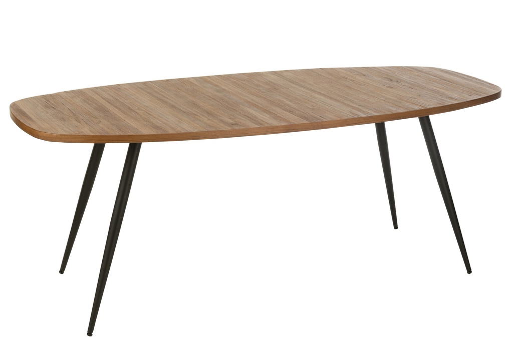 [40798] Dining Table Oval Recycle Teak