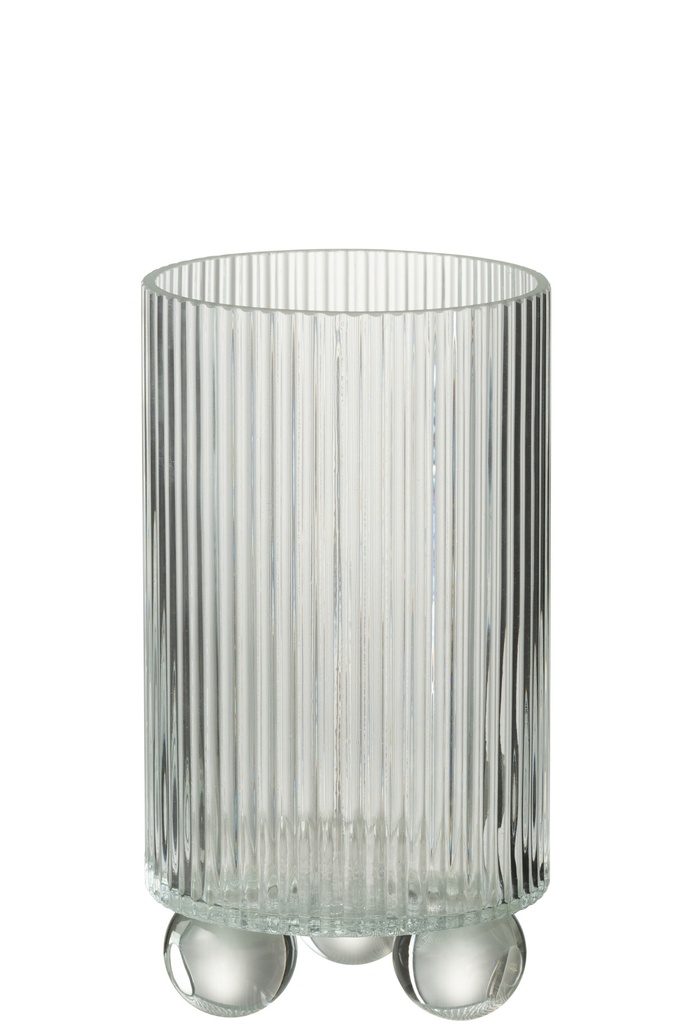 Ouragan Clara en verre transparent grand format
