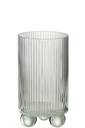 Ouragan Clara en verre transparent grand format
