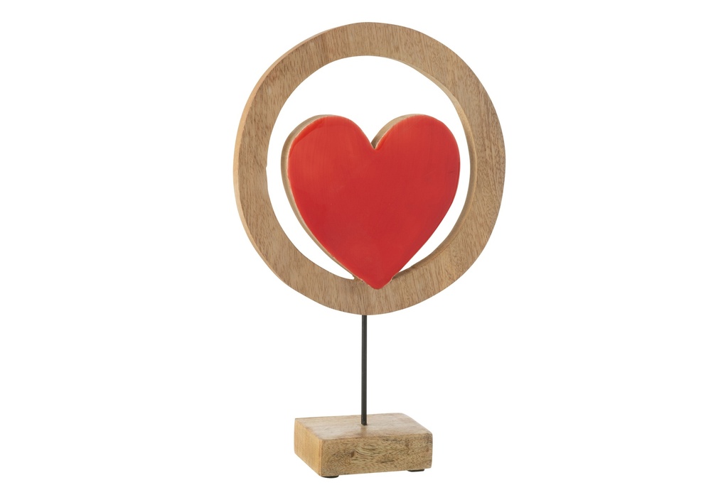 Heart Circle On Stand Mango