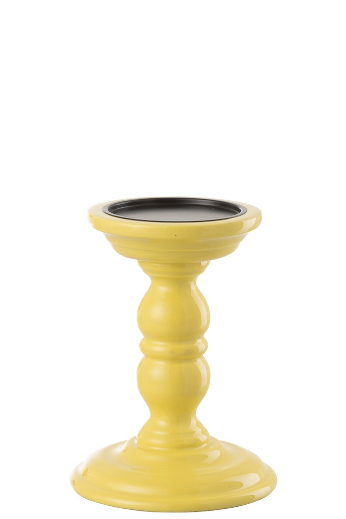 Candle Holder Dumbbel Mango Wood