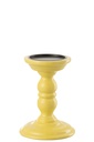 Candle Holder Dumbbel Mango Wood