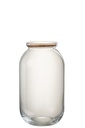 Pot Roxy Decorative Glass/Cork Transparent