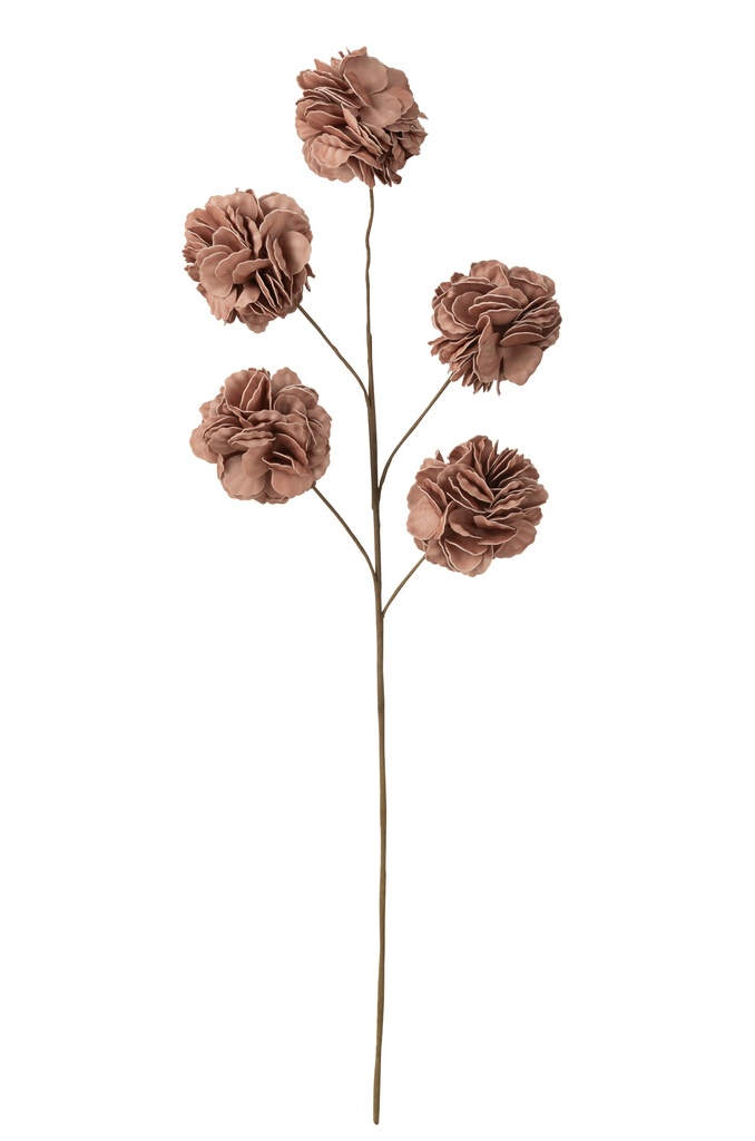 [51657] Branche de fleurs 5 pompons EVA