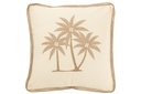 Coussin carré palmiers coton