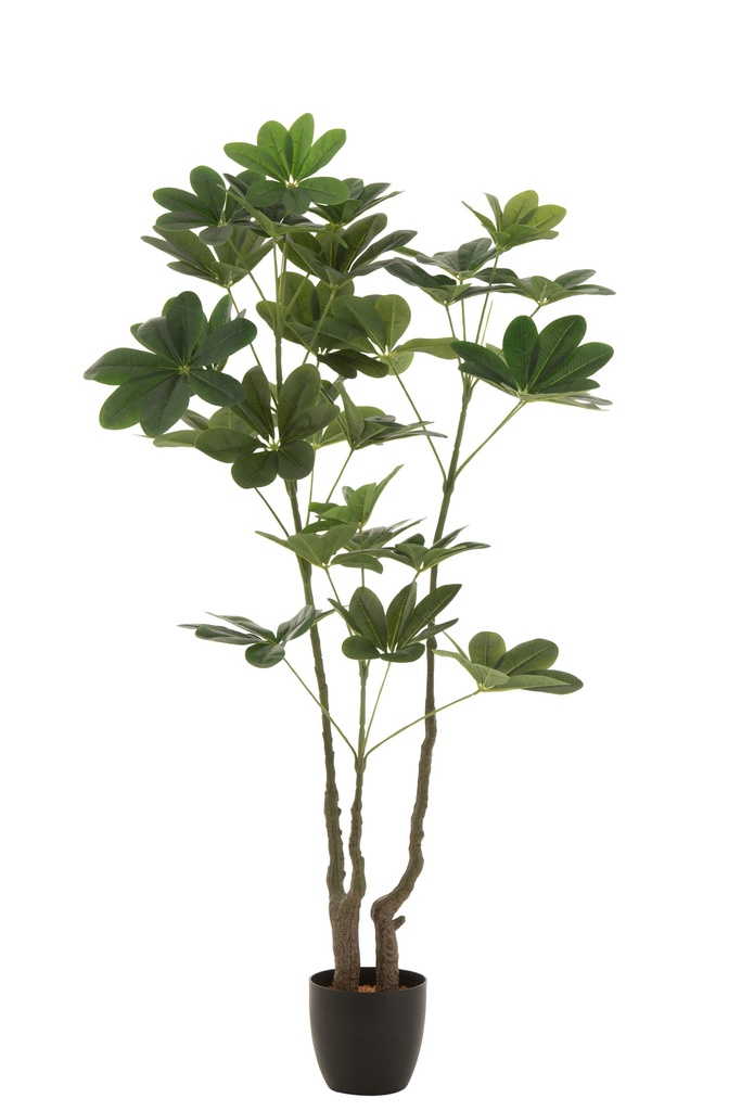 Pot d'arbre à argent en plastique vert
