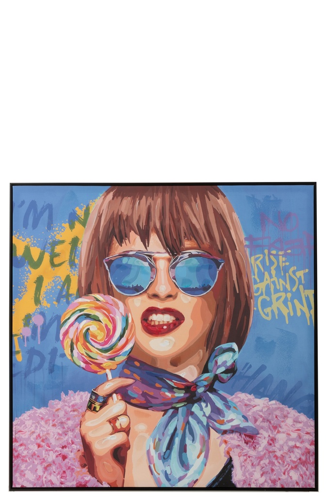 Wall Decoration Graffiti Woman Lolly