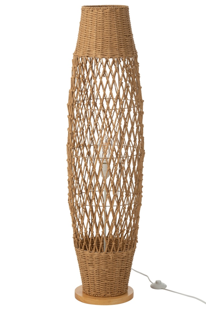 Floor Lamp Braided Metal Dark