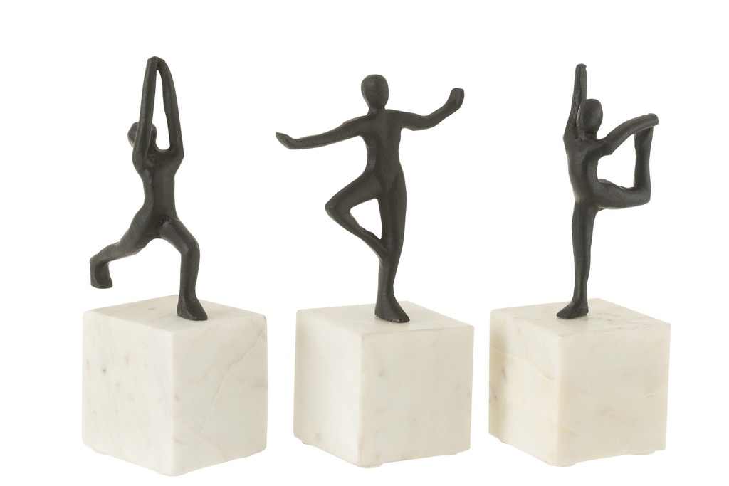 Assortiment de gymnastique artistique aluminium/marbre noir/blanc