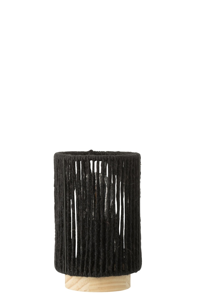 Table Lamp Led Cylindrical Metal/Cotton