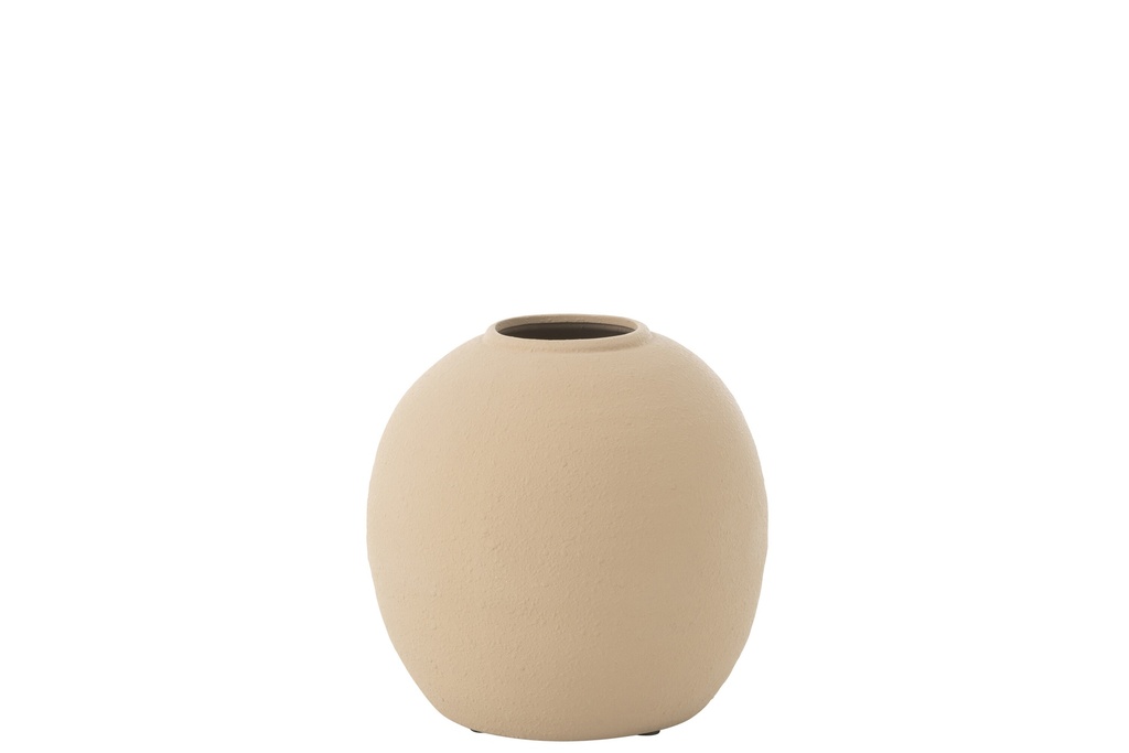 [53310] Vase Cassia Rond Argile Naturelle