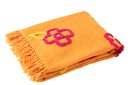 Plaid Flowers Cotton Orange+Pink/Yellow